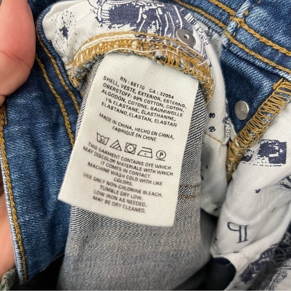 Pilcro & The Letterpress Relaxed Straight Red Stripe Button Fly Jeans Size 26 - Picture 9 of 9